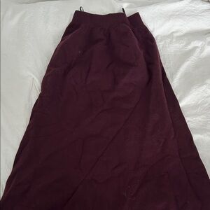 Uniqlo Deep Burgundy Maxi Skirt